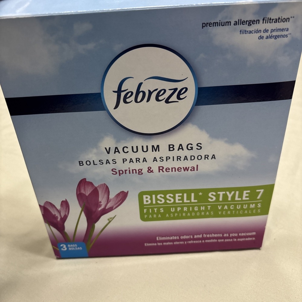 Febreze BISSELL Style 7 Upright‎ Vacuums, SPRING & RENEWAL -2 Bags Opened Box